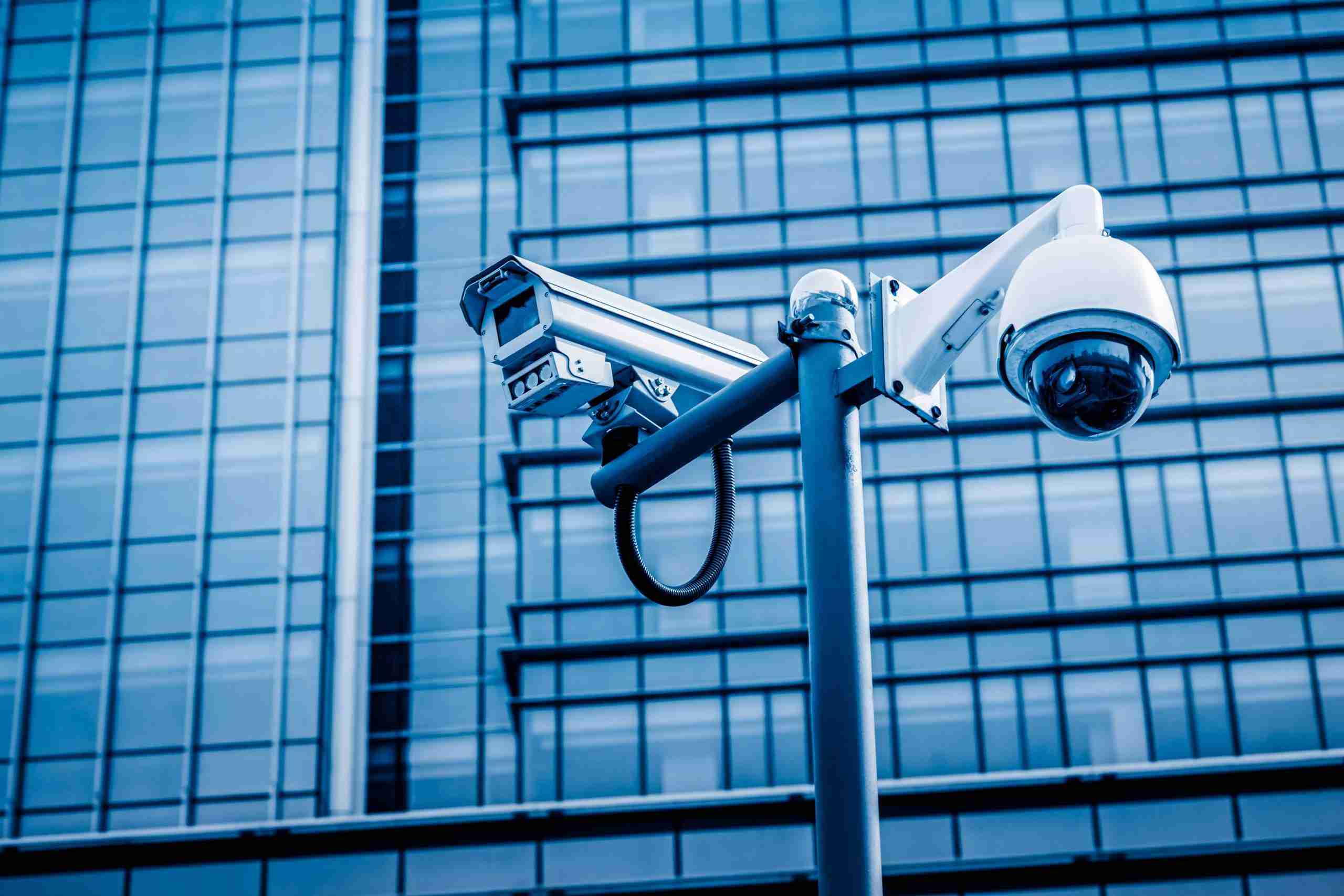 cctv in front of an office building