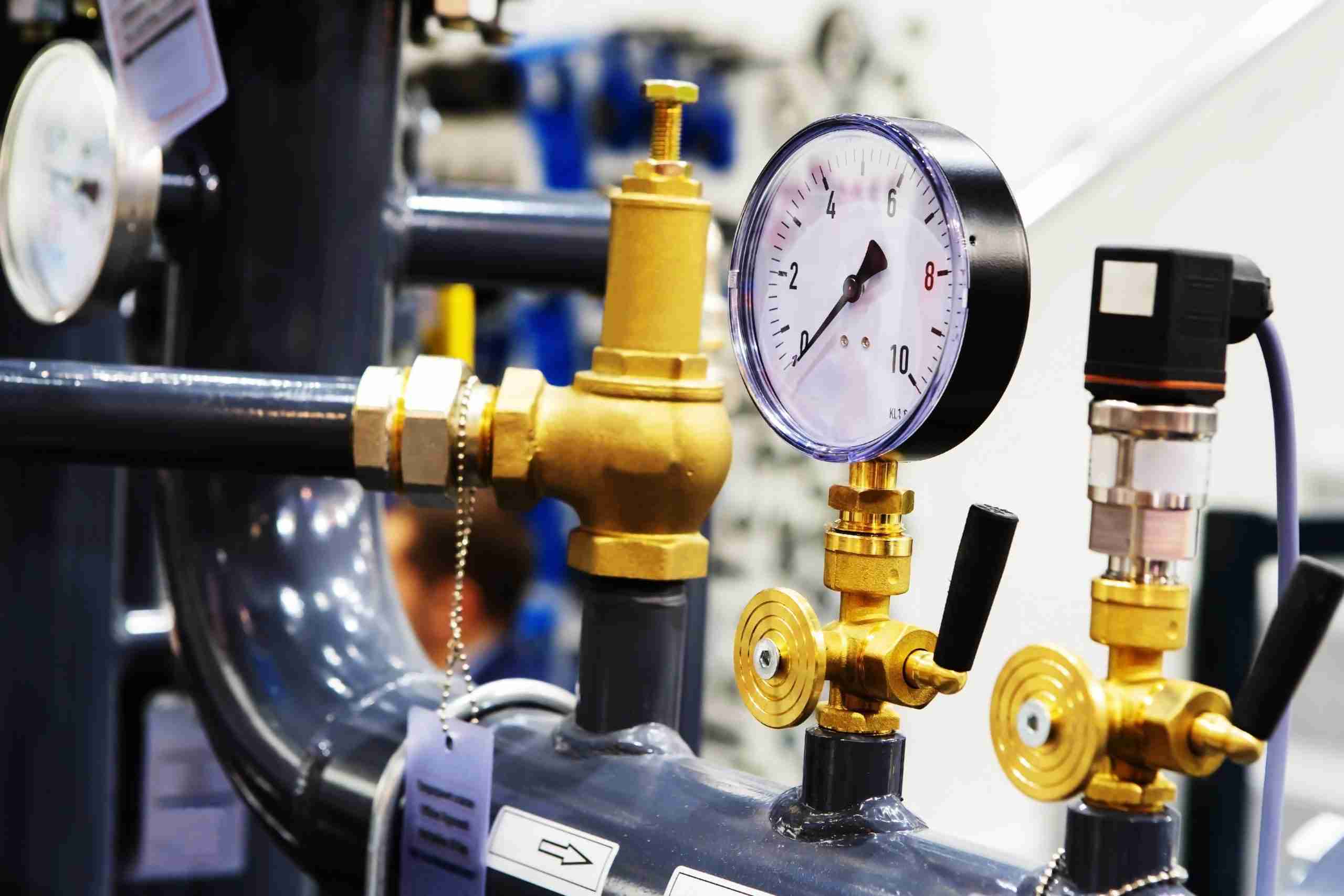 pressure sensor on a water supply system